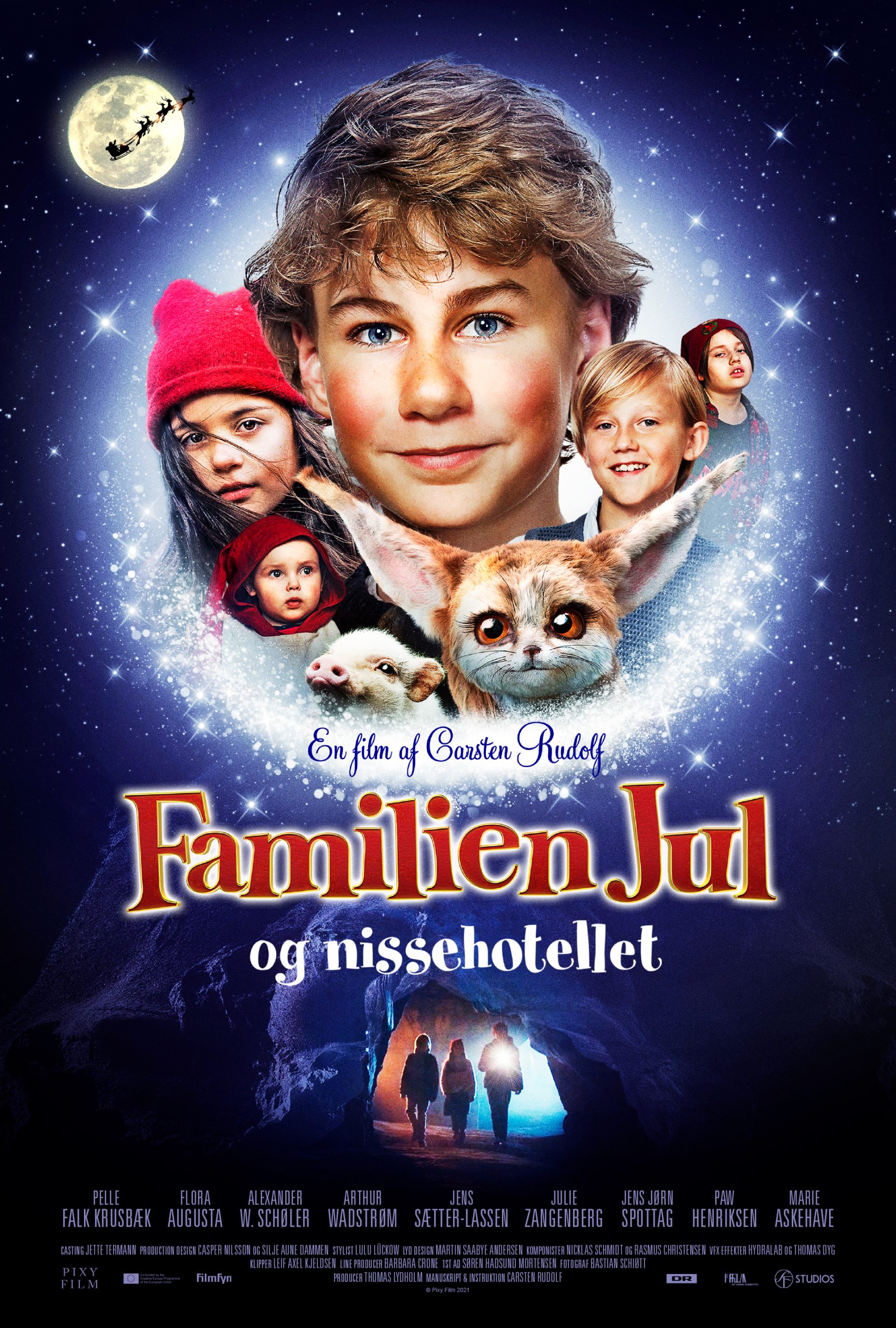 FAMILIEN JUL OG NISSEHOTELLET filmplakat