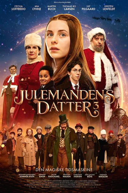 JULEMANDENS DATTER 3 - DEN MAGISKE TIDSMASKINE filmplakat