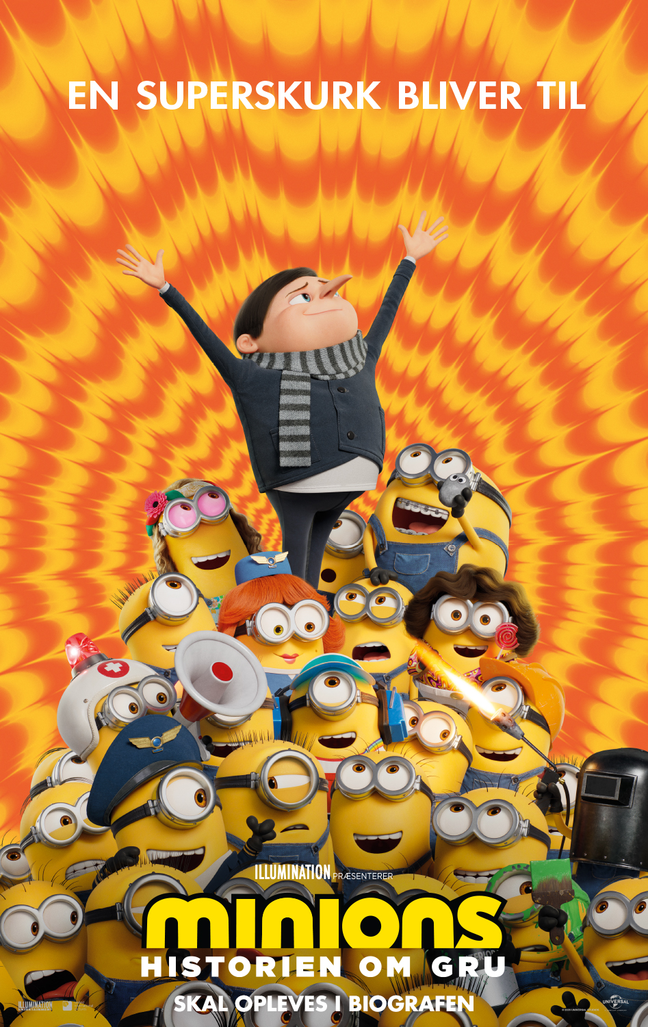 MINIONS: HISTORIEN OM GRU filmplakat