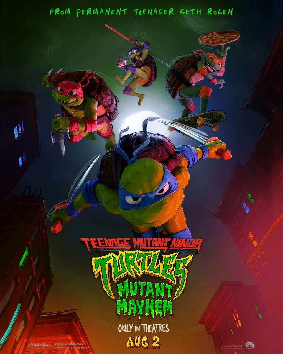 TEENAGE MUTANT NINJA TURTLES: MUTANT MAYHEM filmplakat